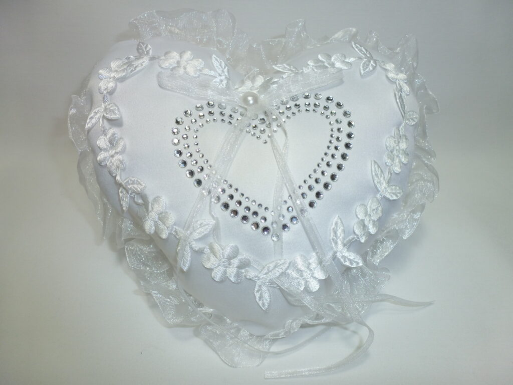 Wedding Ring Pillow Heart